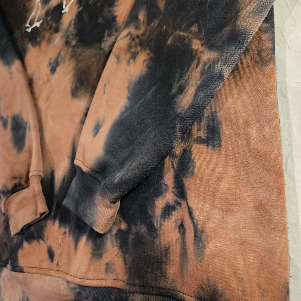 Better Together Tie Dye Skeletons Skateboarding Crewneck Sweatshirt, Size L - Picture 11 of 11